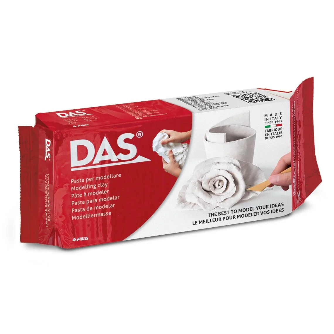 DAS White Air Dry Modelling Clay, 500 g