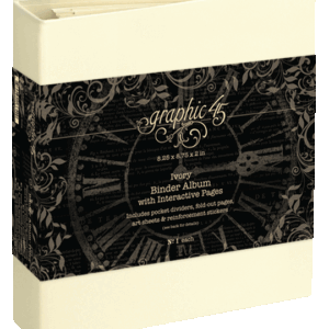Graphic 45 Binder Album with Interactive Pages – Ivory