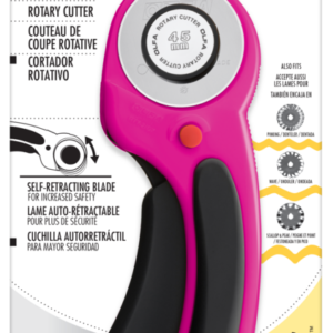 OLFA 45 mm RTY-2DX Ergonomic Rotary Cutter, Magenta