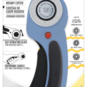 OLFA 45 mm RTY-2DX Ergonomic Rotary Cutter, Pacific Blue