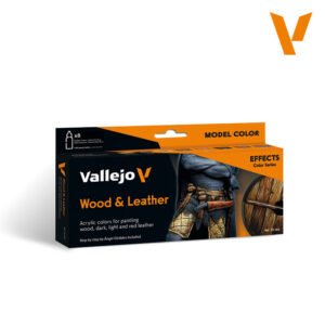 Vallejo Wood & Leather Model Color Effects Set, 8 × 18 ml