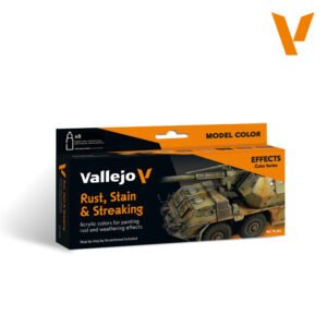 Vallejo Rust, Stain & Streaking Model Color Effects Set, 8 × 18 ml