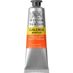 Winsor & Newton Galeria Acrylic, Fluorescent Orange, 60 ml