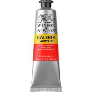 Winsor & Newton Galeria Acrylic, Fluorescent Red, 60 ml